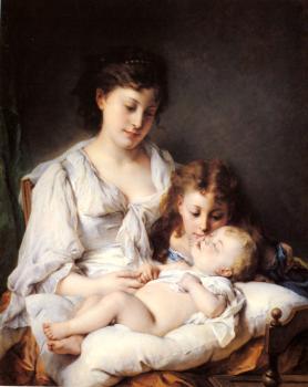Adolphe Jourdan : Maternal Affection